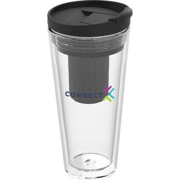 Trans Tea Infuser 350 Ml Drinkbeker Zwart