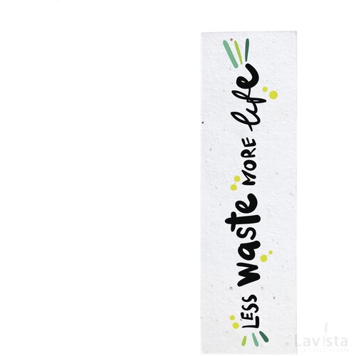 Seed Paper Bookmark Boekenlegger Wit