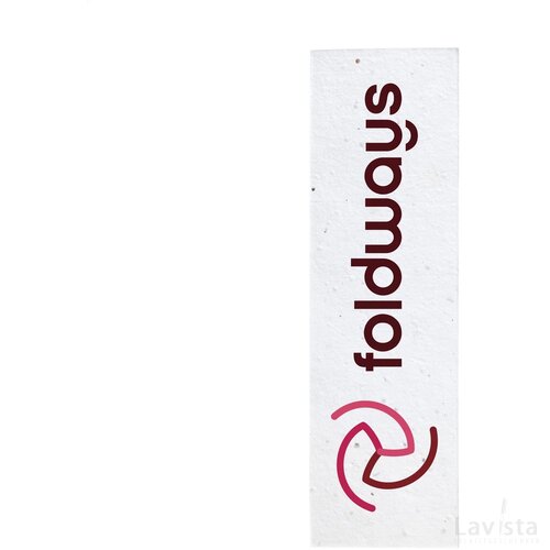 Seed Paper Bookmark Boekenlegger Wit