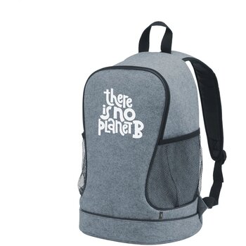 Promopack Felt Gym Bag Rugzak Grijs