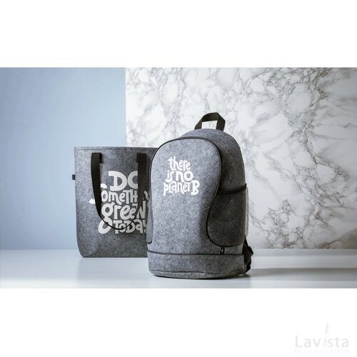 Promopack Felt Gym Bag Rugzak Grijs