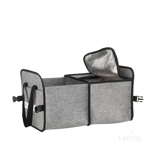 Trunk Rpet Felt Organizer Cooler Opbergtas/Koeltas Grijs