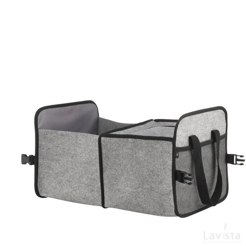 Trunk Rpet Felt Organizer Cooler Opbergtas/Koeltas Grijs