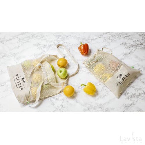 Natura Organic Mesh Bag Fruitzakje Naturel
