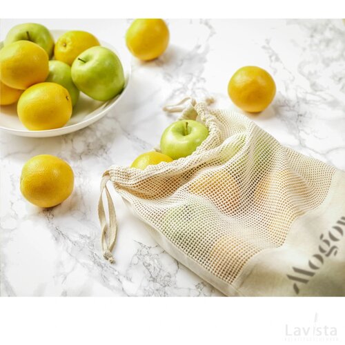 Natura Organic Mesh Bag Fruitzakje Naturel