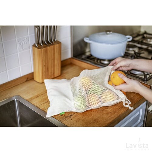 Natura Organic Mesh Bag Fruitzakje Naturel