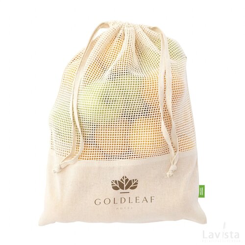 Natura Organic Mesh Bag Fruitzakje Naturel