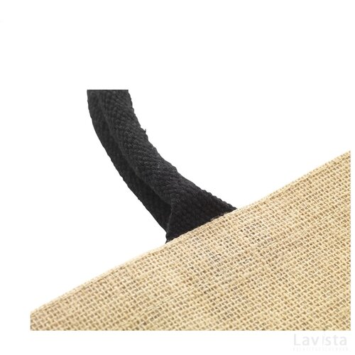 Gerano Jute Shopper Winkeltas Zwart