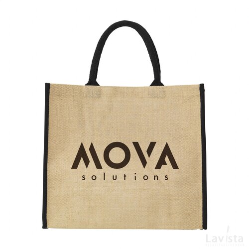 Gerano Jute Shopper Winkeltas Zwart