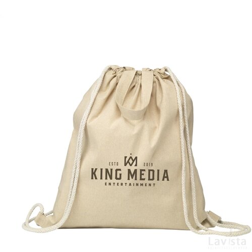 Recycled Cotton Promobag Plus Rugzak Naturel