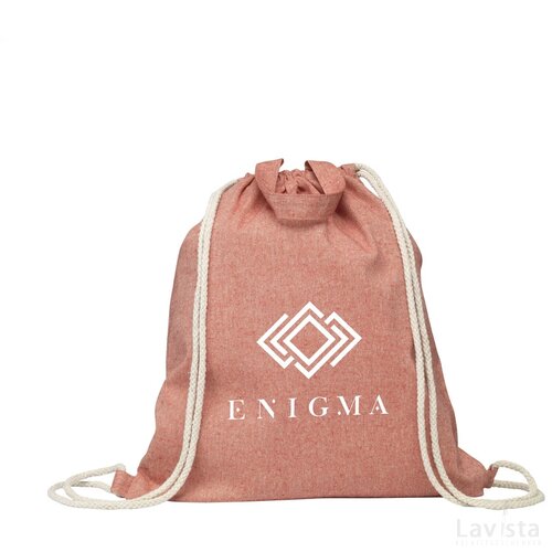 Recycled Cotton Promobag Plus Rugzak Rood