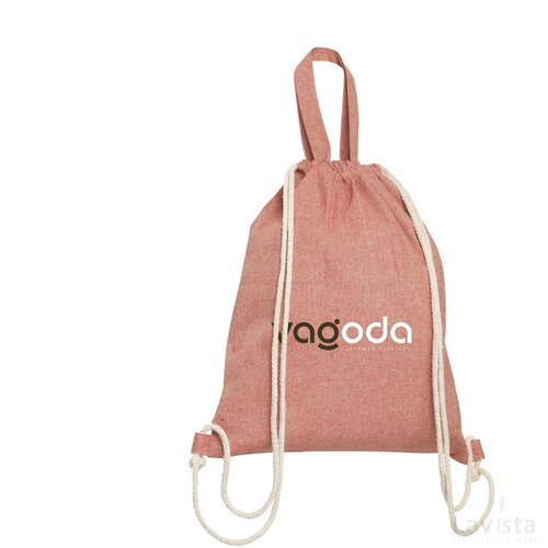 Recycled Cotton Promobag Plus Rugzak Rood
