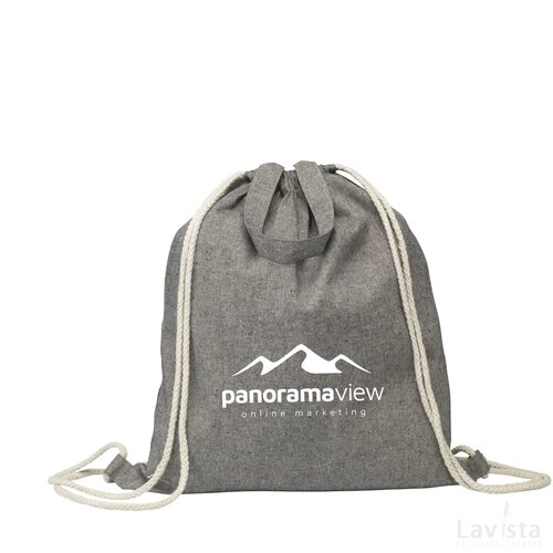 Recycled Cotton Promobag Plus Rugzak Donkergrijs