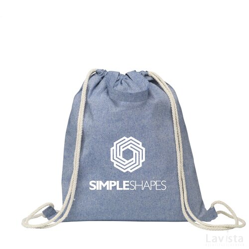 Recycled Cotton Promobag Plus Rugzak Blauw