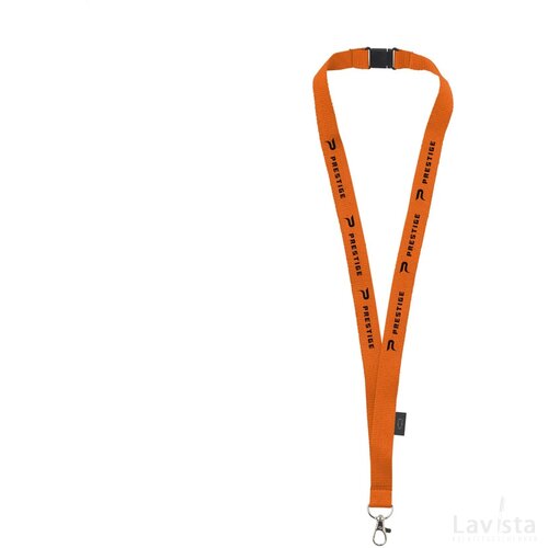 Lanyard Safety Rpet 2 Cm Keycord Oranje