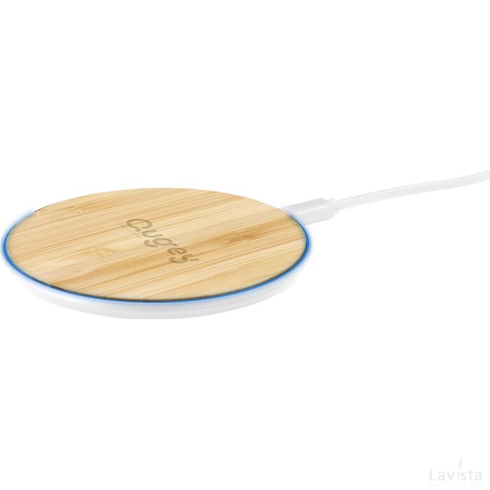 Bamboo 10W Wireless Charger Draadloze Snellader Wit