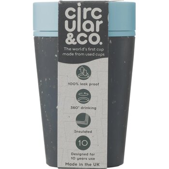 Circular&Co Recycled Coffee Cup 227 Ml Koffiebeker Zwart/Blauw