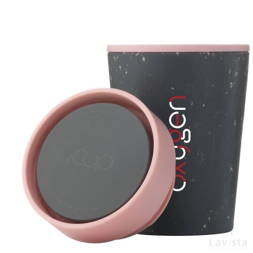 Circular&Co Recycled Coffee Cup 227 Ml Koffiebeker Zwart/Roze