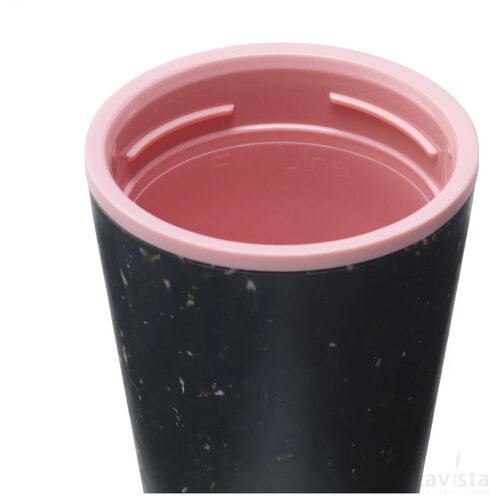 Circular&Co Recycled Coffee Cup 227 Ml Koffiebeker Zwart/Roze