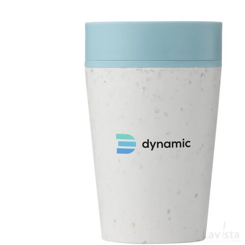 Circular&Co Recycled Coffee Cup 227 Ml Koffiebeker Wit/Blauw