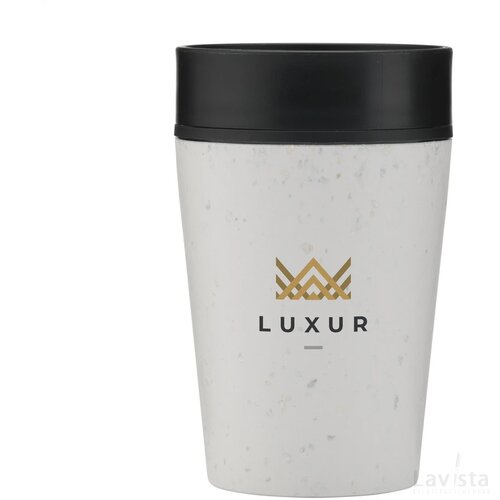 Circular&Co Recycled Coffee Cup 227 Ml Koffiebeker Wit/Zwart