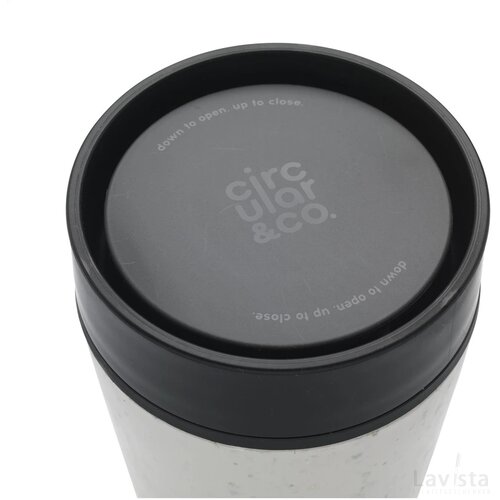 Circular&Co Recycled Coffee Cup 227 Ml Koffiebeker Wit/Zwart