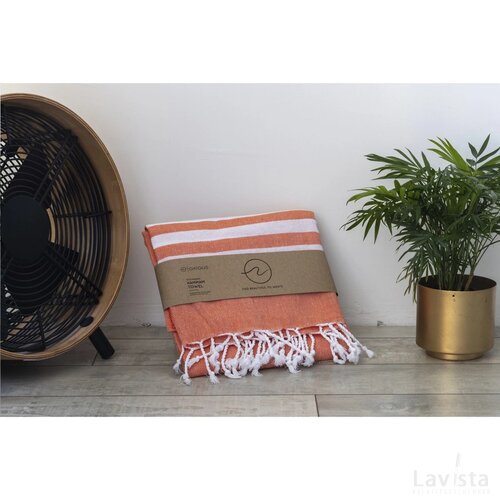 Oxious Hammam Towels - Vibe Luxury Stripe Hamamdoek Oranje