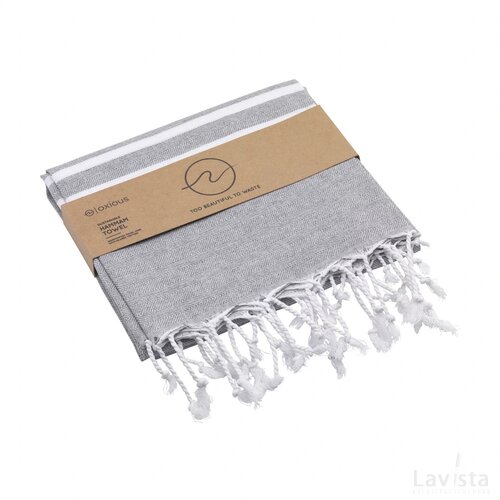Oxious Hammam Towels - Vibe Luxury Stripe Hamamdoek Lichtgrijs