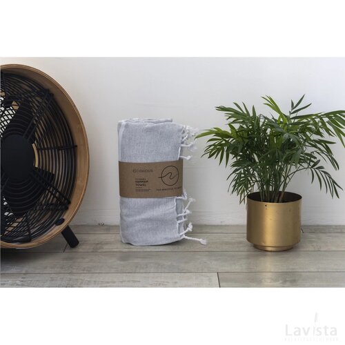 Oxious Hammam Towels - Vibe Luxury Stripe Hamamdoek Lichtgrijs