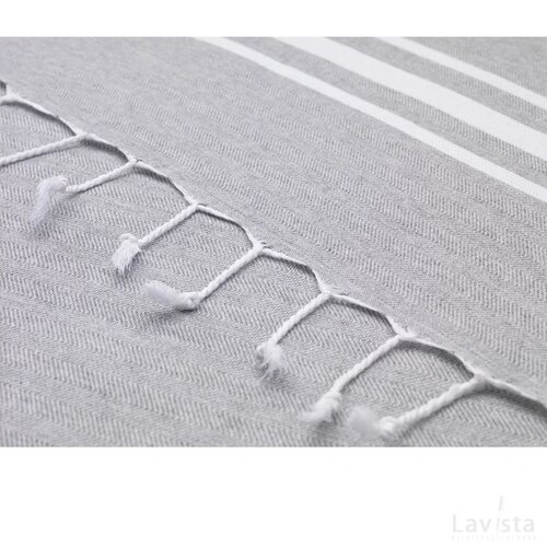 Oxious Hammam Towels - Vibe Luxury Stripe Hamamdoek Lichtgrijs
