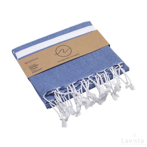 Oxious Hammam Towels - Vibe Luxury Stripe Hamamdoek Blauw