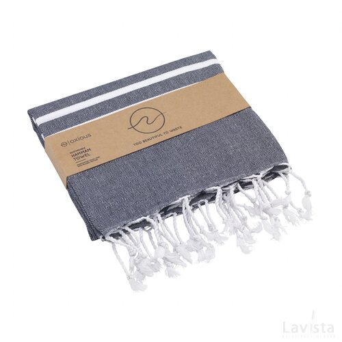 Oxious Hammam Towels - Vibe Luxury Stripe Hamamdoek Navy