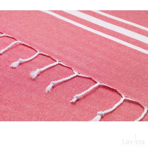 Oxious Hammam Towels - Vibe Luxury Stripe Hamamdoek Rood