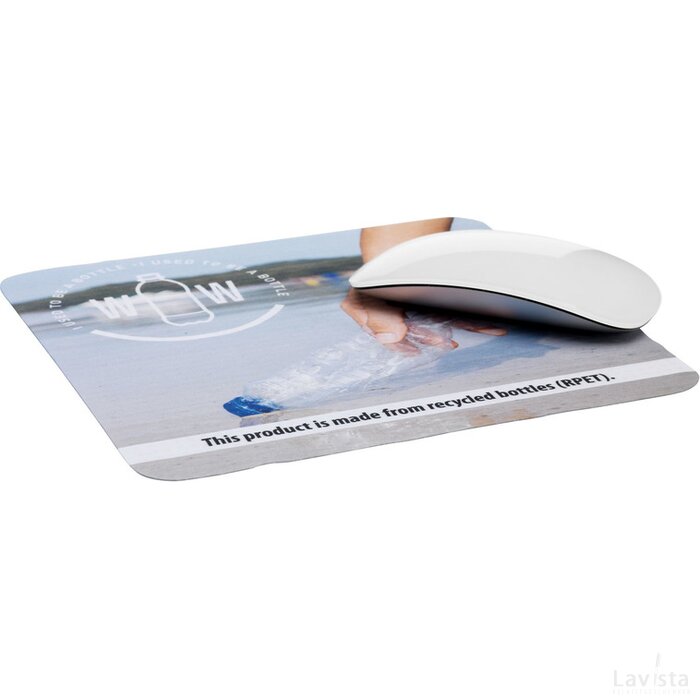 Rpet Mousepad Cleaner Anti-Slip Muismat Wit