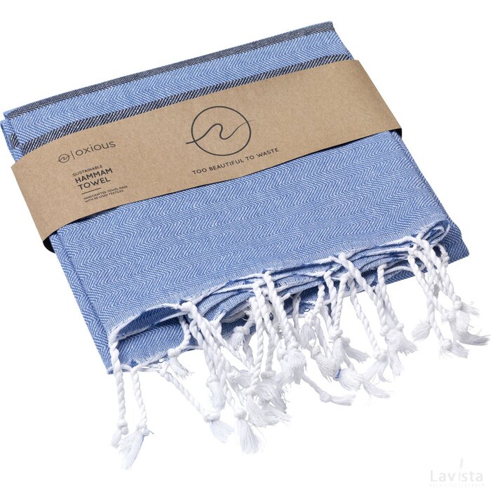 Oxious Hammam Towels - Vibe Luxury Stripe Hamamdoek Lichtblauw/Navy