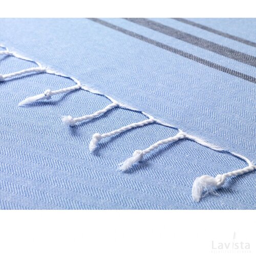 Oxious Hammam Towels - Vibe Luxury Stripe Hamamdoek Lichtblauw/Navy