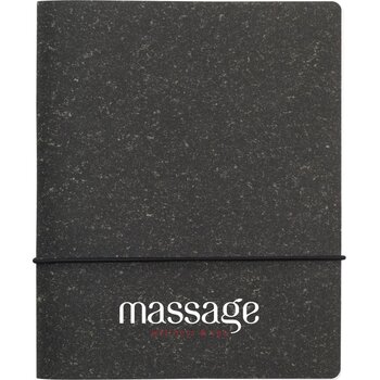 Recycled Leather Notebook A5 Notitieboek Zwart