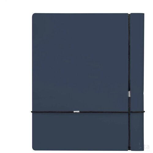 Recycled Leather Notebook A5 Notitieboek Donkerblauw