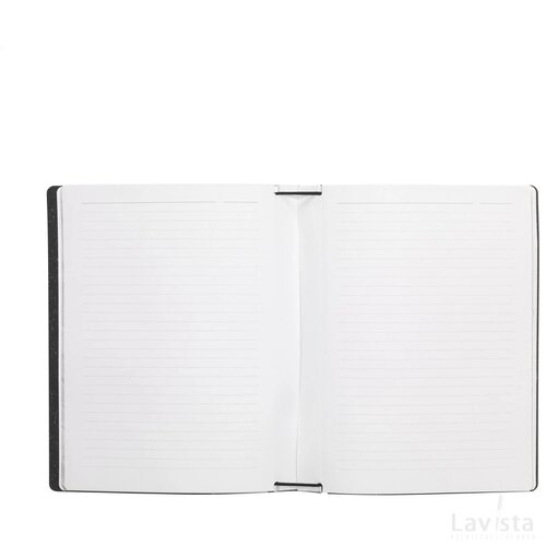 Recycled Leather Notebook A5 Notitieboek Donkerblauw