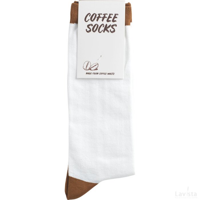 Coffee Socks Sokken Wit/Bruin