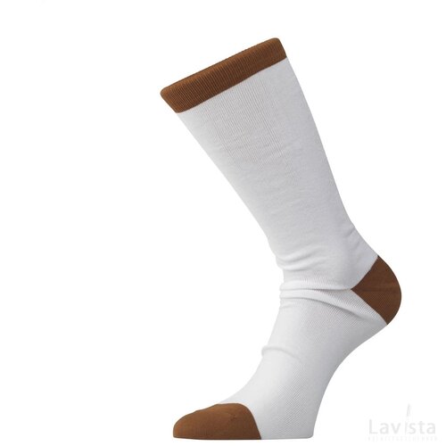 Coffee Socks Sokken Wit/Bruin