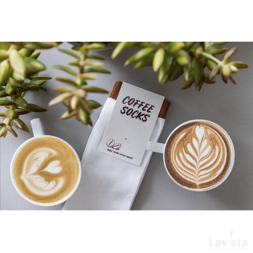 Coffee Socks Sokken Wit/Bruin