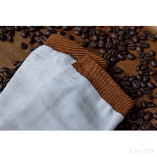 Coffee Socks Sokken Wit/Bruin
