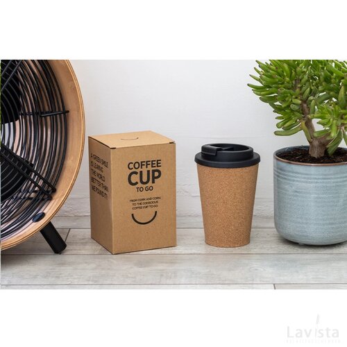 Pla Cork Cup 350 Ml Koffiebeker Kurk