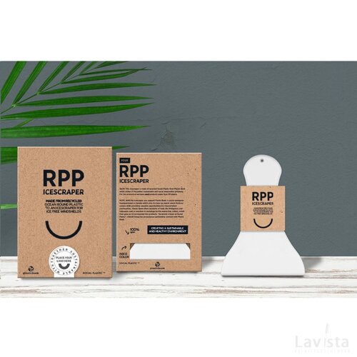 Recycled Social Plastic Ice Scraper Ijskrabber Wit
