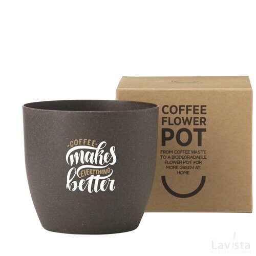 Coffee Flowerpot Bloempot Bruin