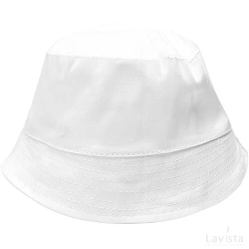 Kinderzonnehoed katoen 136 gr/m2 wit