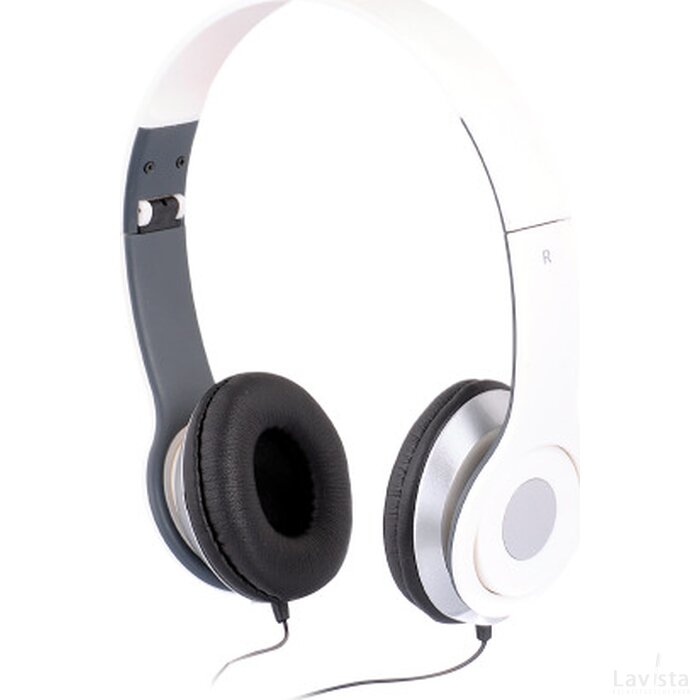 Koptelefoon met 3,5 mm kabel wit