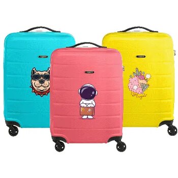 Trolley Princess Traveller Grenada cabin size mat finish 30 L lichtblauw