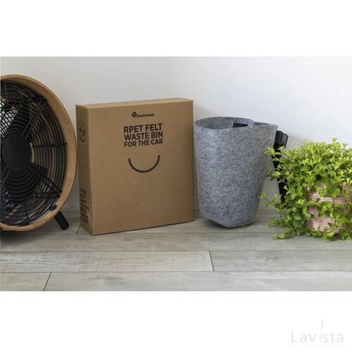Rpet Felt Car Trash Bin Afvalbakje Grijs